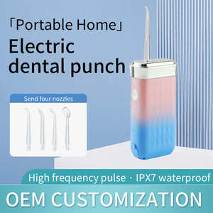 Hydropulseur dentaire portable rechargeable par USB, étanche, pour usage domestique et extérieur, avec embout applicateur - Product Image 4