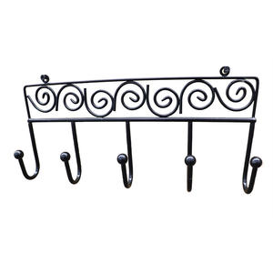 الأسود المعادن الحائط معطف الرف جدار معدني مفتاح حامل الحديثة شماعة مغطاة بالمعدن جدار السنانير - Product Image 3