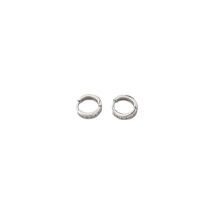S925 <b>Silver</b> Huggie Earrings Round Zirconia <b>Studs</b> For Women Everyday Wear Luxury Style - Product Image 5