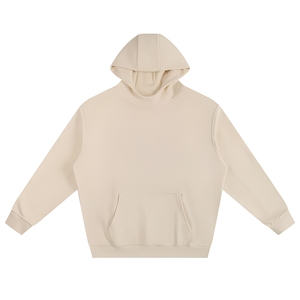 เสื้อฮู้ดโอเวอร์ไซส์ผู้ชาย สีพื้น ผ้าเฟรนช์เทอร์รี่ สวมใส่สบายๆ สำหรับฤดูใบไม้ร่วง มีกระเป๋า ดีไซน์เรียบง่าย แขนเสื้อปกติ - Product Image 1
