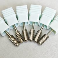 Fraise professionnelle pour manucure 3/32'' Super Cut Small Barrel XC en carbure de tungstène pour nettoyage des ongles