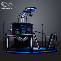 ¡De pie vr! Equipo de juegos de realidad virtual, simulador de juego para caminar, boxeo, máquina 9d vr
