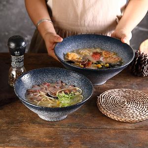 ชามราเมนเซรามิกสีดำสไตล์ญี่ปุ่นแบบชนบท ขนาด 7/8/9 นิ้ว - Product Image 2