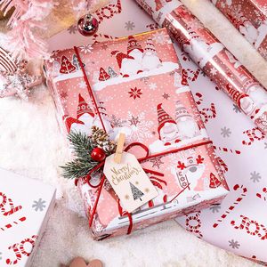 Aluminum coated Christmas gift wrapping <b>paper</b> with fairy snowflake Christmas tree <b>pattern</b> Double sided printing customizable - Product Image 1