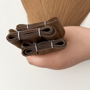 Extensiones de Cabello Europeo Remy 100% Virgen de Doble Trama para Genius Weft, Marca Ruikang, Gran Venta - Product Image 2