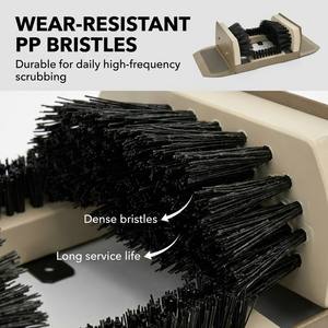 Brosse à chaussures extra large avec plaques antidérapantes, nettoyeur de chaussures et de bottes robuste pour l'extérieur, pour l'entrée, le porche, le garage, la ferme - Product Image 3