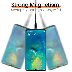 Cabo de Dados Magnético 3 em 1 de Nylon Trançado 1M 3A com Carregamento Rápido e Luz LED para <span class=keywords><strong>Android</strong></span>, iOS, <span class=keywords><strong>Micro</strong></span> <span class=keywords><strong>USB</strong></span> e Power Bank - Product Image 4