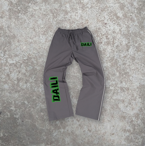 Casual Mid Baggy suelta pierna ancha francés Terry Jogger pierna recta de gran tamaño pantalones de chándal personalizados hombres Unisex 100% algodón XL - Product Image 3