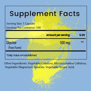 Cápsulas de Glicina que Favorecen la Relajación, Promueven un Sueño Reparador, Energía Diaria, Suplemento Energético, Suplemento para la Salud, Glicina - Product Image 2