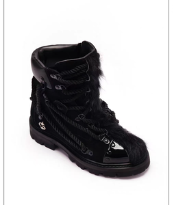 Preventa de las Nuevas Botas Mohawk Mardi con Cordones Estilo Crazy Lace-up. Zapatos de Plataforma de Piel Sintética de Caña Alta, Diseño Original de Moda para Invierno - Product Image 6