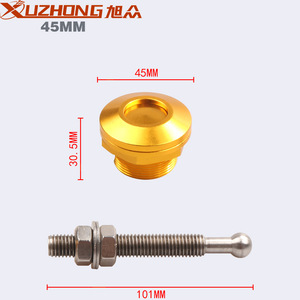 Xuzhong Universal <b>Push</b> Button Hood Lock 45mm Aluminum Alloy With Stainless Steel Screw For <b>Car</b> Tuning - Product Image 1