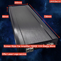 Amplifier Subwoofer Mobil Korea 7K 0.5 Ohm, RMS 7000W 1 Ohm Stabil, Maksimum 1 CH SPL Bass Kuat, Monoblock Amplifier Mobil Kelas D