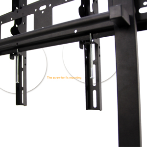Soporte de TV Móvil con Ruedas LCD-12-6B, Ajustable, Metálico, en Forma de A, con Capacidad de 40 kg, para Señalización Digital y Pantallas Publicitarias - Product Image 4