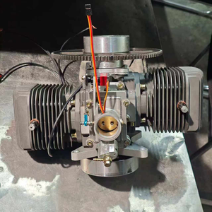 Motore a Benzina Bicilindrico a Due Tempi EFI 351CC con Avviamento a Bassa Temperatura e Lunga Durata, Avviamento Elettrico, per Aeromodelli <span class=keywords><strong>RC</strong></span> - Product Image 4