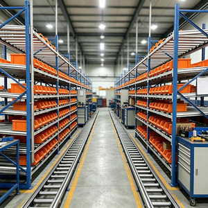 Étagères mobiles industrielles en acier au carbone avec rails de guidage pour entrepôt - Product Image 1