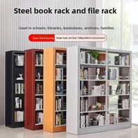 Système d'étagères de bibliothèque en fer robuste de qualité industrielle, empilement de livres, bibliothèque universitaire, archives, tailles personnalisées, réglables