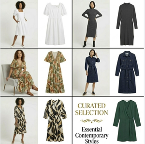 Back Tie Midi Adult Dresses, Lightweight Fabric Women Apparel, Random Mix <b>Mixed</b> Prints Wholesale Consolidated Container Delivery - Product Image 1