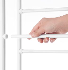 Easy Install Back Hanging Storage Organizer Over the Door Metal <b>Shoe</b> Display Rack - Product Image 4
