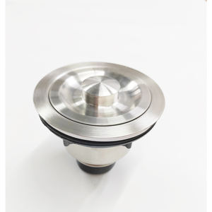 Accessoires pour évier de cuisine moderne en acier inoxydable 304, finition brossée chromée, filtre de vidange, bouchon de tuyau d'évacuation - Product Image 1