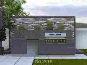 كابينة مطبخ خارجية كاملة من الفولاذ المقاوم للصدأ في الهواء الطلق شواية تعمل بالغاز في الهواء الطلق غير القابل للصدأ - Product Image 3