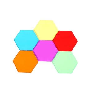 Gráficos geométricos transparentes multicolores para niños, rompecabezas DIY, adornos cerebrales para deportes de interior para Educación Temprana, diversión Handson - Product Image 1