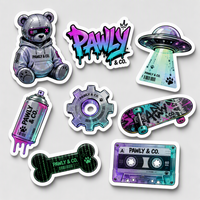 Autocollants en vinyle découpés sur mesure, imperméables, avec impression de logo, pour ordinateur portable, skateboard, bouteille d'eau, coque de téléphone