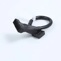 Cable convertidor de 15cm de 20 pines a 9 pines, adaptador de puente de cable USB2.0 USB3.0 de 20 pines macho a 9 pines hembra, cable de extensión para placa base de PC