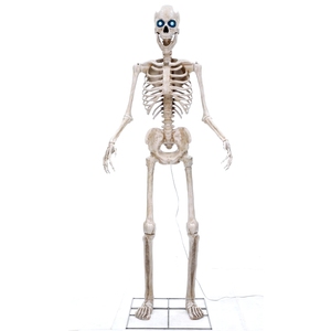 Decoración de Jardín para Exteriores, Esqueleto Gigante Humano de Halloween de 8 Pies con Ojos Proyectados, Espeluznante y Terrorífico - Product Image 2