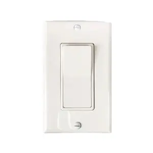 American Wall Switch 15A 120V-277V Decora Rocker Switch, Single Pole Switch, UL approved electrical wall light switches