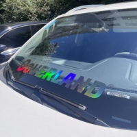 Autocollants de transfert pour pare-brise de voiture en PVC avec logo personnalisé résistant aux UV et aux intempéries, autocollants pour vitres de voiture, autocollants en vinyle pour voiture