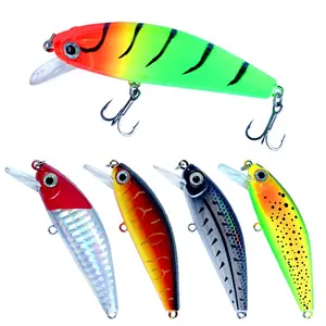 Gorgons Flat Weight Blaze Fishing Lures Freshwater Sinking Minnow Lures Set with Fish Scale Laser