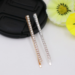 Ensemble de pinces à cheveux en strass, barrettes décorées de cristaux argentés et dorés pour un usage quotidien, accessoires pour cheveux pour femmes - Product Image 2