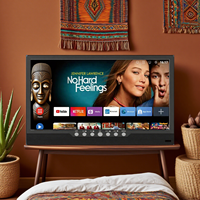 14 15,6 17,3 20 32-Zoll-tragbarer Smart-LED-Fernseher mit mehreren Spannungen und wiederauf ladbarem Akku für Heim und Geschäft in Afrika