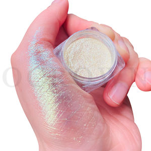 Camaleón-Polvo de mica suelto para sombra de ojos, juego de 7 colores, paleta de sombra de ojos duocromada - Product Image 2
