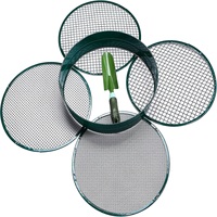 Ensemble de tamis de sol Grillage de tamis de 3mm 4pcs Tamis de sol galvanisé interchangeable pour le jardinage