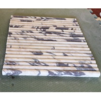 Carreaux de mur de douche imperméables en marbre Calacatta Viola moderne SH STONE pour salle de bain et salon