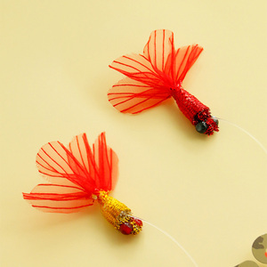 Cabezas de repuesto para la varita de juguete Hot Bionic Insect Cat con línea de pesca de 60 cm y señuelos de insectos hechos a mano surtidos para juegos de caza de gatos en interiores - Product Image 3