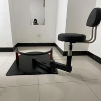 Tabouret de travail professionnel de salon, une pièce, grand, confortable, fauteuil de barbier confortable, cuir synthétique, équipement de beauté, coiffure