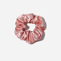 Scrunchie Satin Metalik Grosir - Ikat Rambut Glam untuk Wanita, Aksesoris Rambut Tahan Luntur