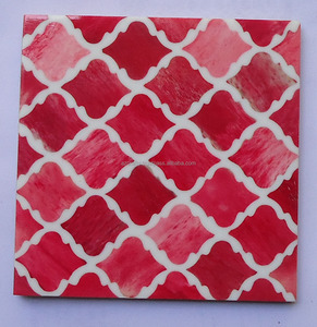 แผ่นรองจานเรซิ่นฝังสี่เหลี่ยมถาดรองแก้วดีไซน์สำหรับห้องครัวงานแต่งงานคริสต์มาสเบียร์รุ่นใหม่ - Product Image 2