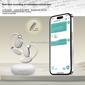 Penerjemah perjalanan pintar kompatibel WiFi earbud interpretasi Online bersamaan untuk konferensi multi-bahasa Android BT - Product Image 6