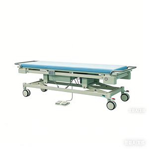 Table d'examen gynécologique électrique Lekang Medical Hospital, structure en acier, revêtement en cuir, mobilier d'examen gynécologique pour clinique - Product Image 3