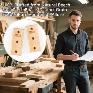 Soporte de Guitarra Ecológico MUSO, Gancho para Colgar, Nuevo Diseño de Dos Niveles, Organizador de Accesorios para Instrumentos, Soporte de Pared de Madera - Product Image 4