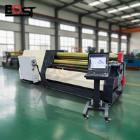 Machine à cintrer les tôles NJBOST W12 CNC haute précision 1,5M 2M 3200MM, plieuse de tôles à 4 rouleaux pour l'acier