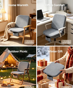 Coussin chauffant en graphène portable, luxueux, personnalisable, fonctionnant avec USB, chauffage rapide, lavable, utilisable toute l'année - Product Image 3