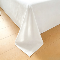 Ensemble de literie 3 pièces en microfibre brossée douce et durable, drap plat uni, taies d'oreiller, lavable en machine, pour la maison