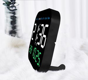 <b>LED</b> Digital <b>Clock</b> Multifunctional Fresh Wall <b>Clock</b> for Living Room Study Art Deco Quartz Dual-Purpose Hanging - Product Image 6