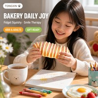 TONGXIN Giocattolo Squishy Personalizzato a Forma di Panino in PU, Giocattoli Squishy a Lenta Risposta, Pallina Antistress con Logo Personalizzato, Regalo Antistress OEM