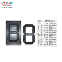 Carte de segment numérique LED de 36 pouces avec module de numéro de chiffre LED à 7 segments de couleur rouge