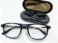 Gafas Inteligentes Magnéticas Reemplazables con Bloqueo de Luz Azul, Auriculares Bluetooth de Oreja Abierta para Llamadas